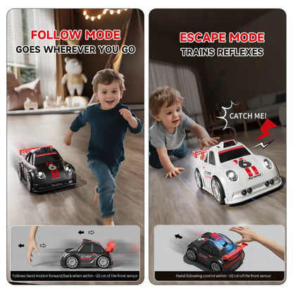 Mini Smart C6 RC Drift Car with Auto Follow/Escape Dual Mode FPV HD Camera Remote Control Toy for Kids Boys Gift Racing Game