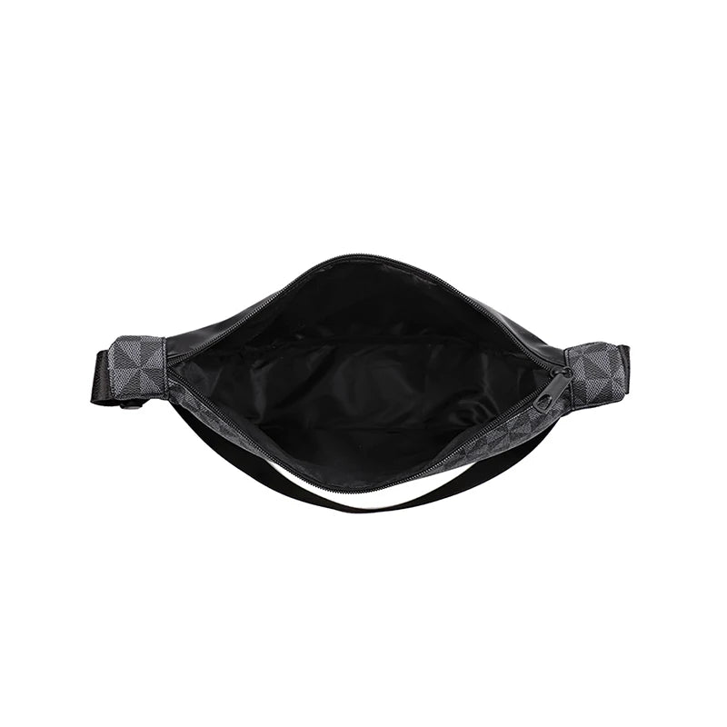 Neutral style bag with a combined design for men and women, suitable for travel. PU cross-body bag.