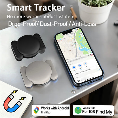 1/4-pack For Apple Find My/Google Find Hub Tracker Strong Magnetic Waterproof Anti-lost Finder Device For IOS/Google Smart Tag