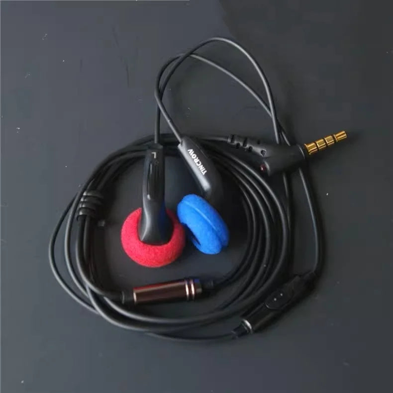YINCROW X6 3.5mm In-ear Earphones Flat Head Earbuds Professional Fever HIFI Earphone PK PK1 MX985