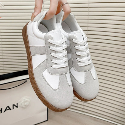 Shoes Woman 2025 Trend Casual Sneakers Comfortable Lace Up Flats Tennis Shoe Breathable Walking Jogging Shoe Zapatillas De Mujer