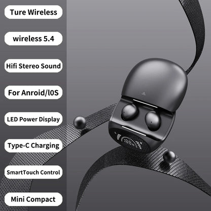 Wireless Bluetooth Earbuds Dual 2-in-1 In-ear for Sleep Running Sports Long Battery Life Couple Set