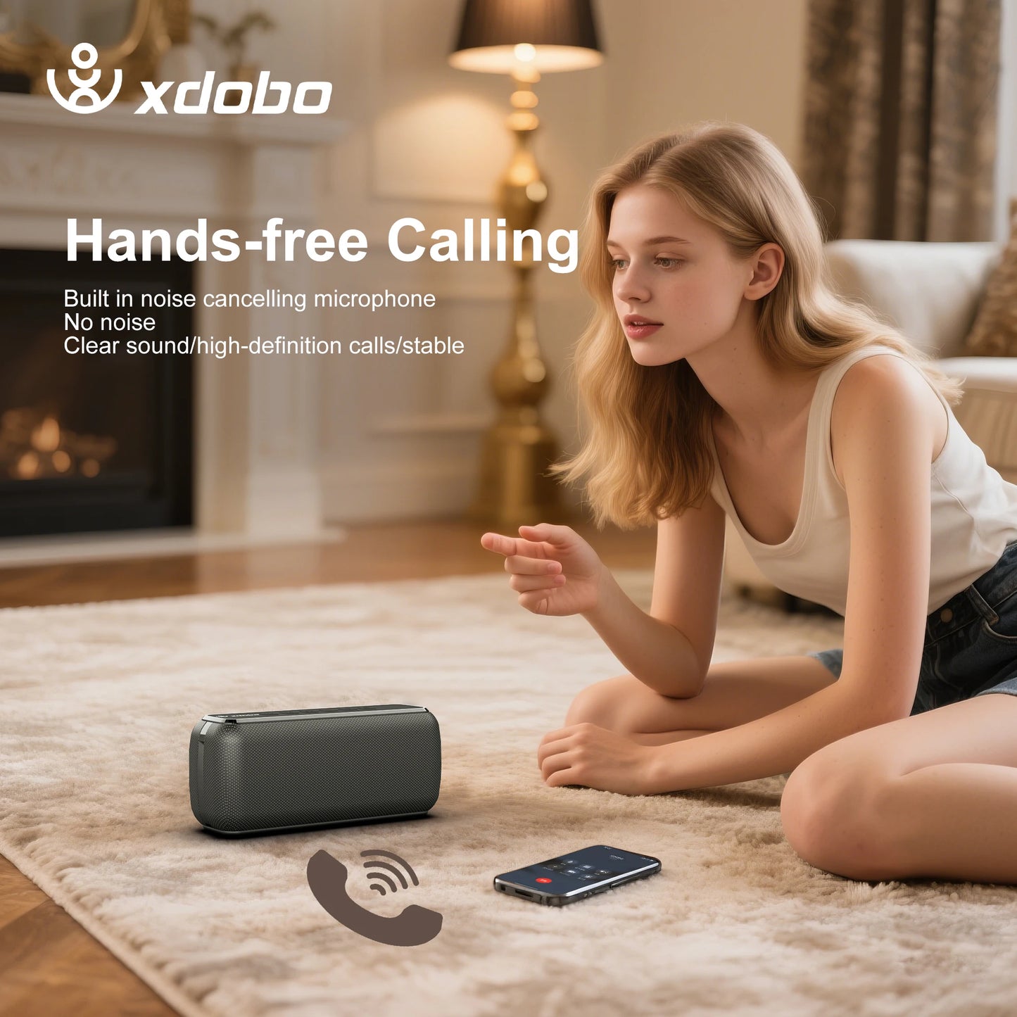 Xdobo X8 II 60W Portable Bluetooth-Compatible Speakers 6600mAh Bass Sound Box Wireless Waterproof TWS Boombox