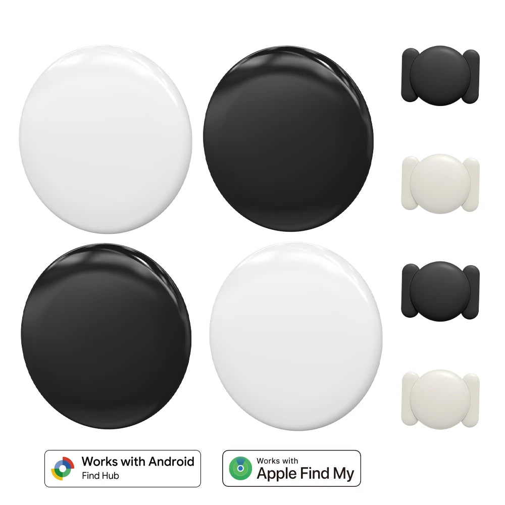 1/4-pack For Apple Find My/Google Find Hub Tracker Strong Magnetic Waterproof Anti-lost Finder Device For IOS/Google Smart Tag