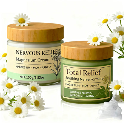 Total Magnesium Cream for Daily Body Massage Moisturizing Body for Joint Feet Hands Legs Muscles Soothing Care