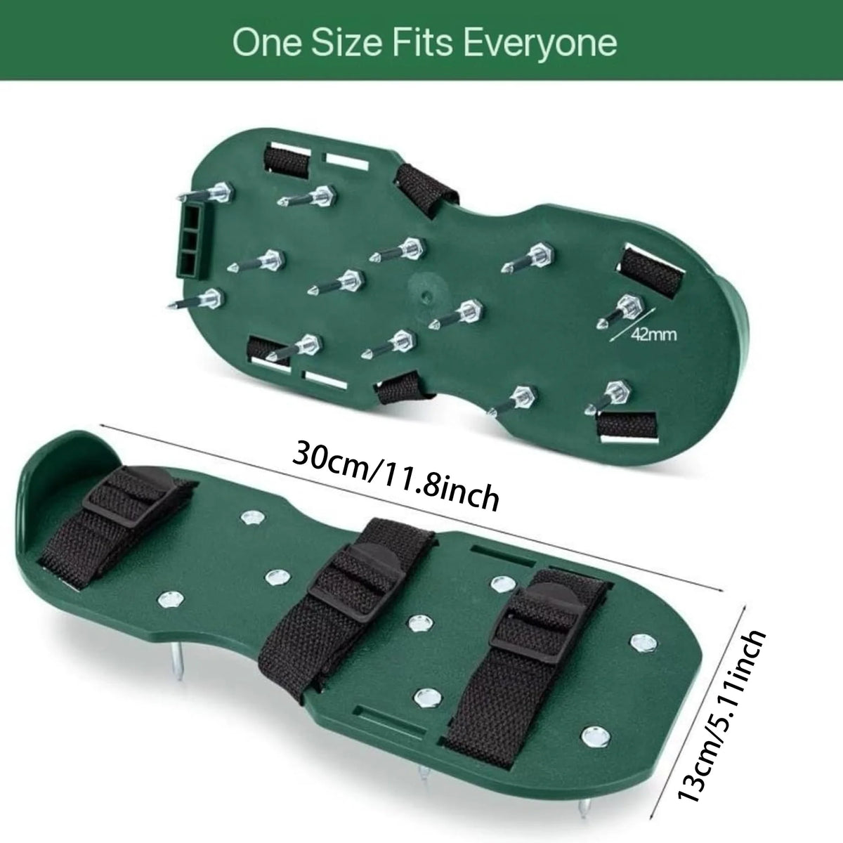 Garden Nail Shoes,Grass Loose Soil Tool,2.5/4.2cm Long Nail,Anti-Slip Lawn Aerator Grass Spikes Shoes for Aerating Lawn Soil
