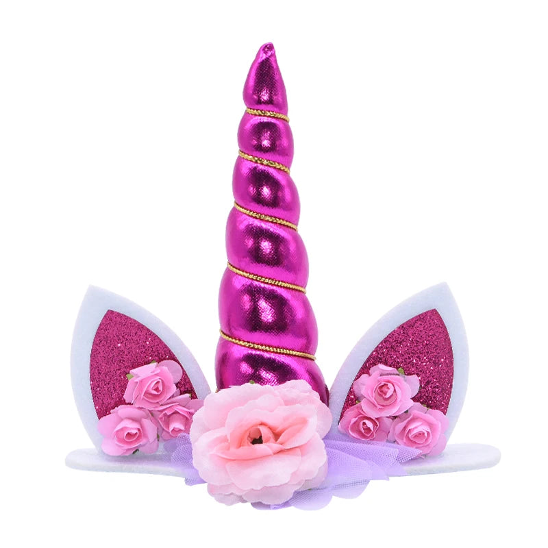 Unicorn Cake Topper Unicorn Birthday Party Supplies Cake Topper Decorations for Girls First Birthday Cake Topper
