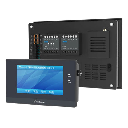 Samkoon All-in-One PLC Controller DC24V 10 Inputs 13 Outputs 4 High-Speed Pulse 4 PT100 Ethernet Remote Module Supported