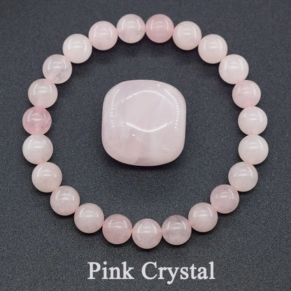 Natural Amethyst Quartz Crystal Bead Bracelet Health Bracelet for Women Weight Loss Fatigue Pressure Fatigue Relief Yoga Jewelry