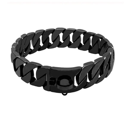 32MM Wide Strong Metal Dog Chain Collars Stainless Steel Dog Choker Pitbull Gold Dog Necklace For Large Dogs