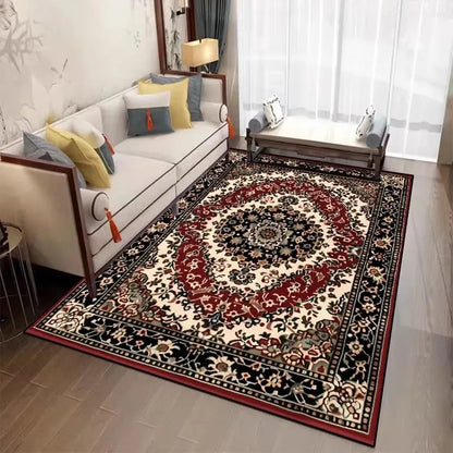 Red Persian Large Area Living Room Carpet Lounge Easy Clean Floor Mats Bedroom Non-slip Bedside Rugs Room Decor Classical Carpet