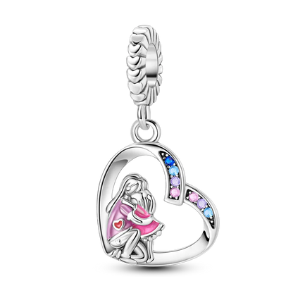 Charms Bead 925 Sterling Silver Pink Butterfly Luminous Firefly Dangle