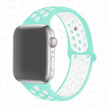 Silicone Sport Straps For Apple Watch 10 Band 45mm 44mm Ultra2 49mm 38/40mm 41mm 42 46mm Bracelet iWatch Series 8 7 6 4 5 3 9 SE