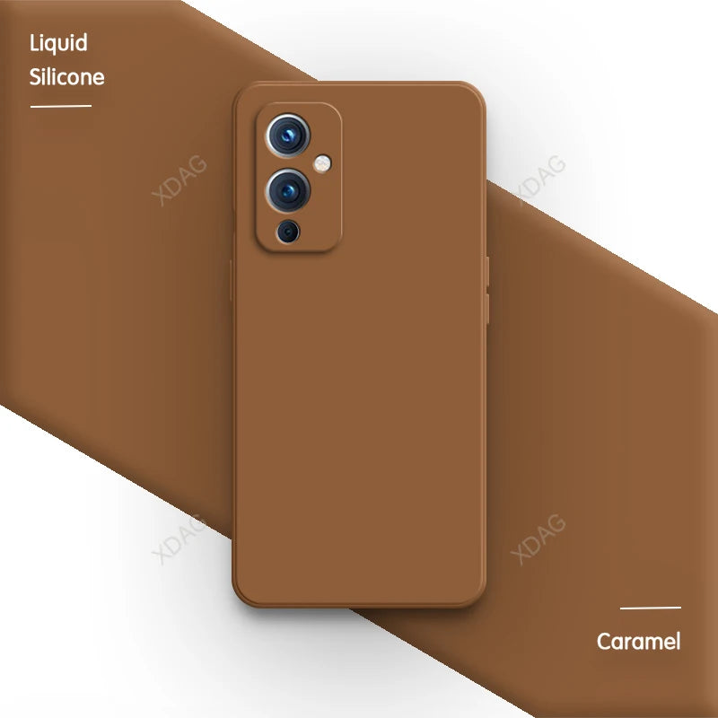 Square Liquid Silicone for OnePlus One Plus 7 7T 8 8T 9 Pro 9R 9RT T 10R Ace Nord N20 Original Soft Camera Protective Back Cover