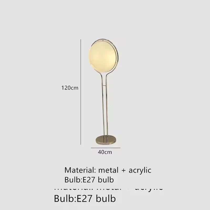 Modern Creative Floor Lamp White Yellow Acrylic Ball Standing Light Living Room Hotel Sofa Corner Decor Bedroom Bedside Lamps