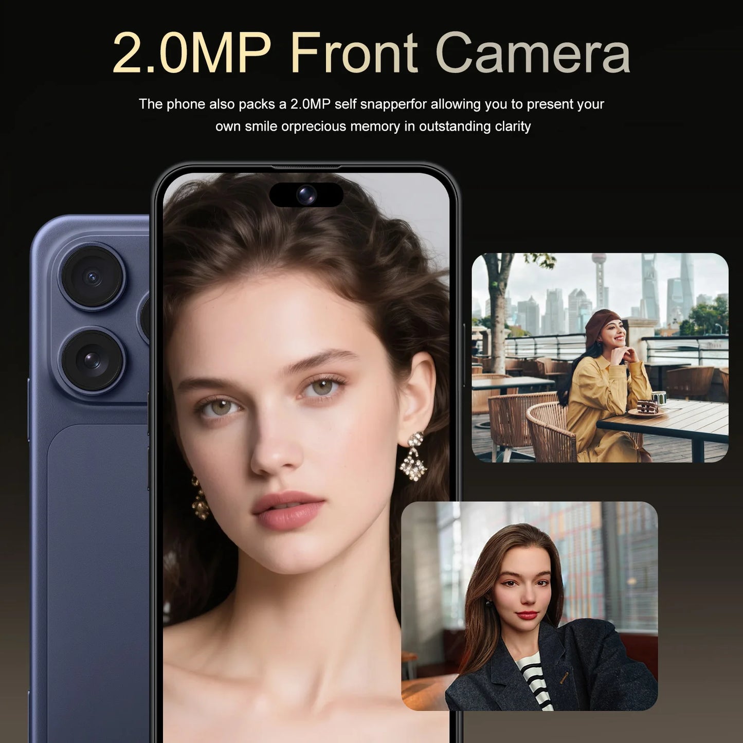 IVMI Smartphone Android 17 Promax  Dual SIM 6.7"Display 3GB RAM 16GB ROM Cellphone WIFI Play Store 4G Mobile Phones