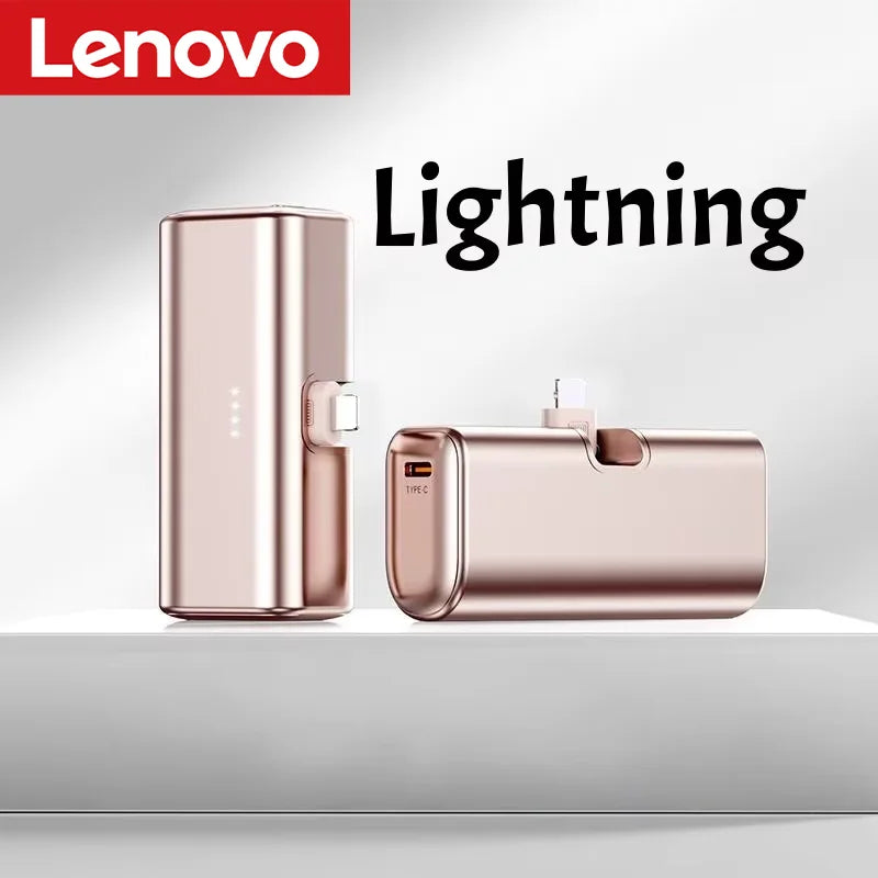 Lenovo 22.5W Fast Charging 500000mAh Mini Portable Charger USB-C Power Bank Suitable For IPhone 16/15 Series And Android Devices