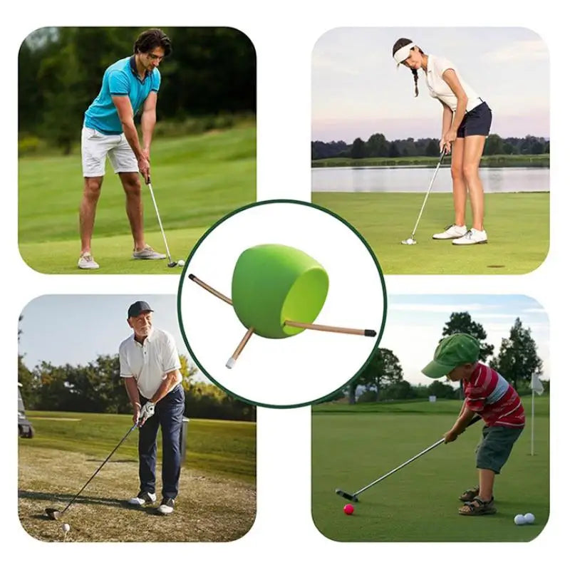 2026NEW Portable Golf Swing Trainer Adjustable Buckle PU Foam Head on Aluminum Alloy Shaft Golf Grip Tempo Practice Training Aid