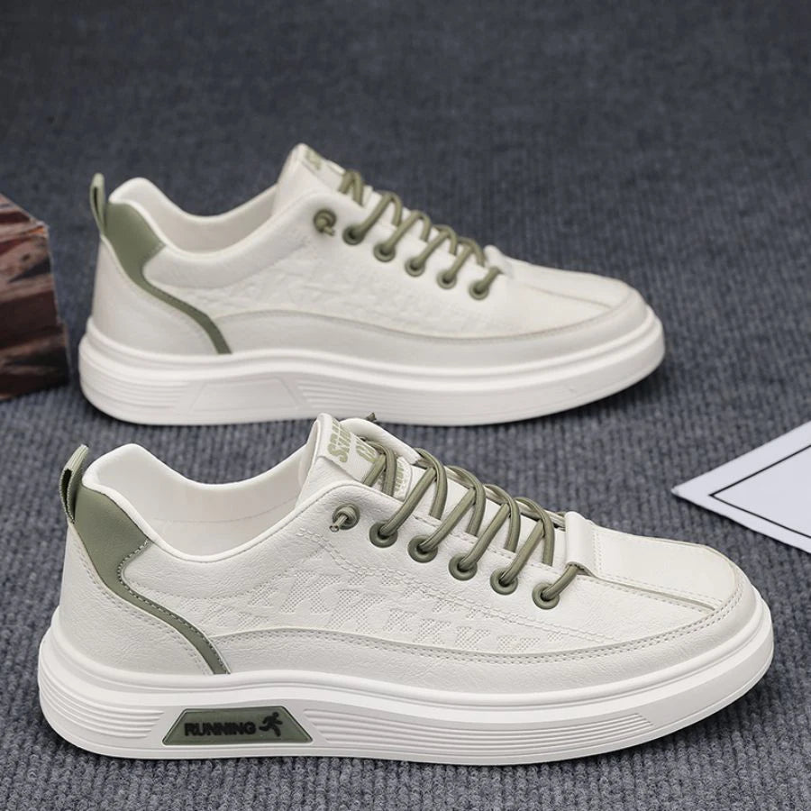 Men's Fashionable Solid Color Low-Top Shoes, Comfortable, Non-Slip, Durable Casual Sneakers, Suitable for Men's Outdoor Activities