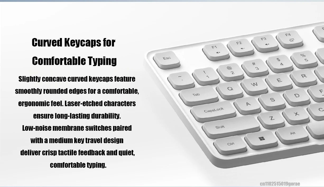 Xiaomi Wireless Keyboard and Mouse Set 3 2.4G Wireless Slim and Quiet Business Office Use Plug and Play