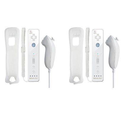 Controllers For Nintendo Wii 2 In 1 Left Right Controller Optional Motion Plus Set Game Remote Control Joystick Wireless Gamepad