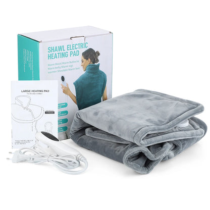60*90cm Electric Shoulder Heating Pad Wrap Vest for Neck Winter Body Warmer Whole Back Pain Relief Fatigue Neck Massager Brace