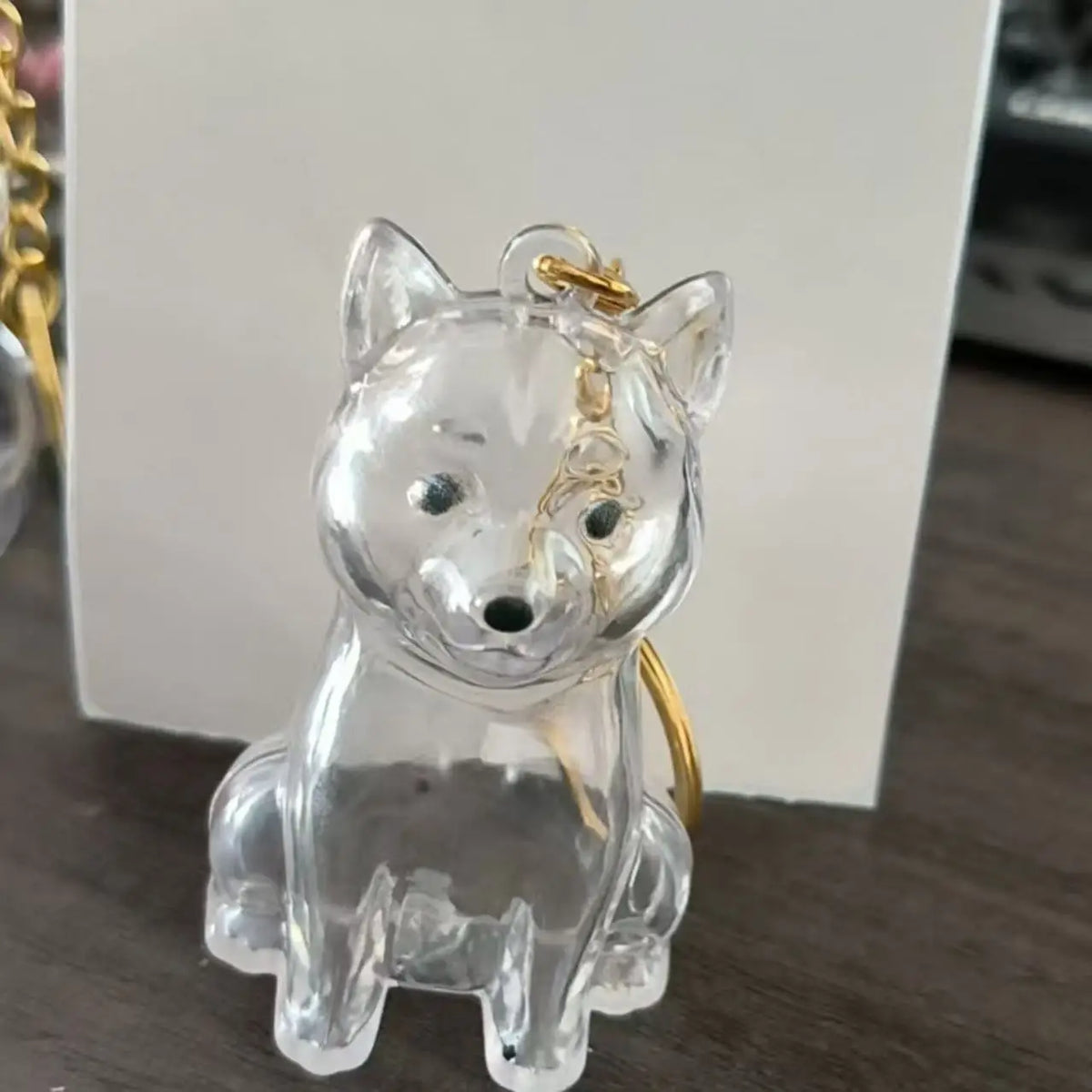 Animal Zinc Alloy 3D Pet Keychain Charm | DIY Dog Hair Storage Pendant | Bag & Keyring Accessory