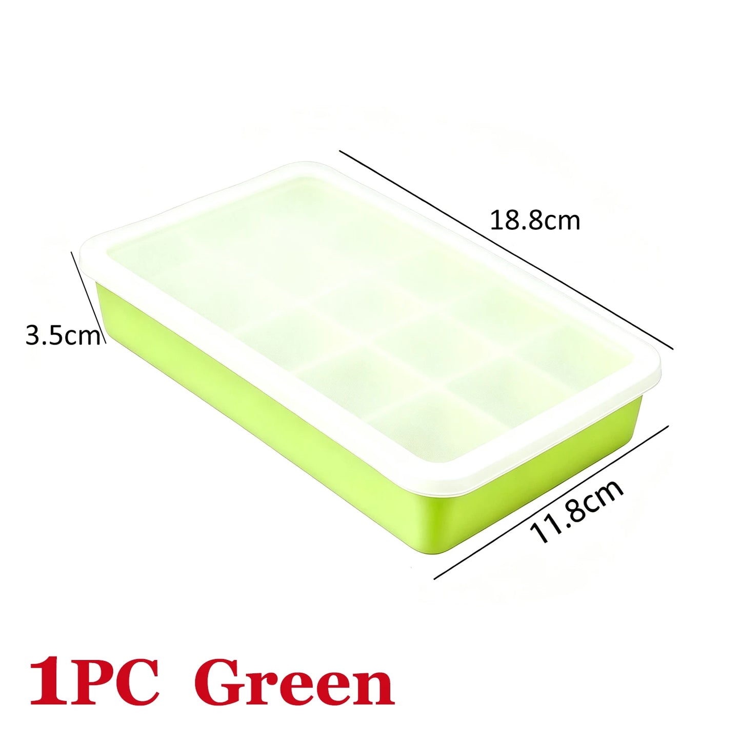 15 Grids Ice Cube Trays 100% Food Grade Silicone Ice Molds Easy Release Flexible Ice Cubes Mould with Lid for Whiskey Cocktail
