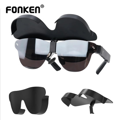 Fonken Lens Hood For RayNeo Air3/Air3s Pro/Air4/Air 4 Pro Glasses Immersive Experience Flip Up Light Shield Cover