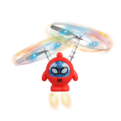 Mini Astronaut Drone Cartoon Spaceman Flying Robot Toys with USB Charging Hand Control Helicopter Toys for Kids Xmas Gift