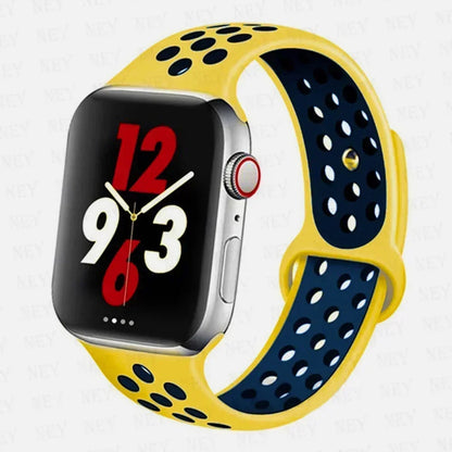 Silicone Sport Straps For Apple Watch 10 Band 45mm 44mm Ultra2 49mm 38/40mm 41mm 42 46mm Bracelet iWatch Series 8 7 6 4 5 3 9 SE