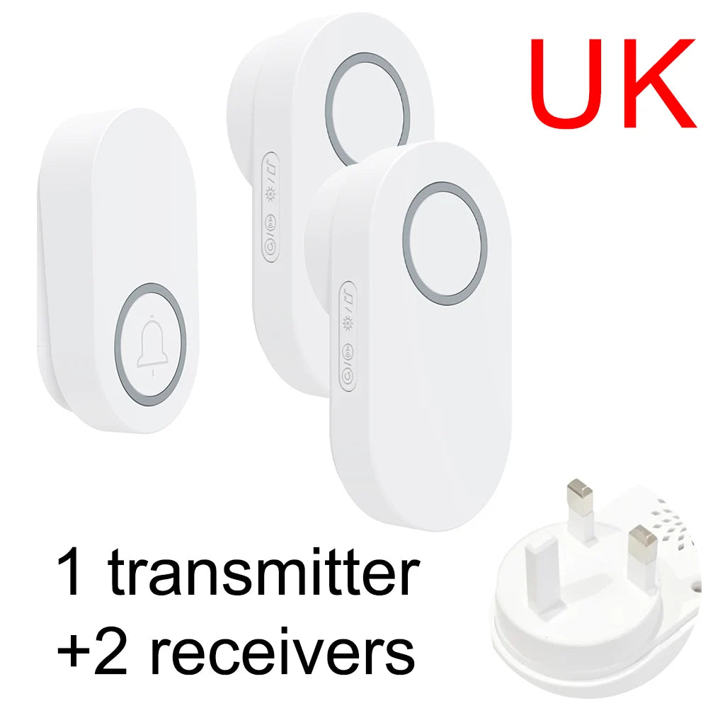 Self-Pow remote control doorbell AB door household waterproof long-distance intelligent electronic wireless doorbell