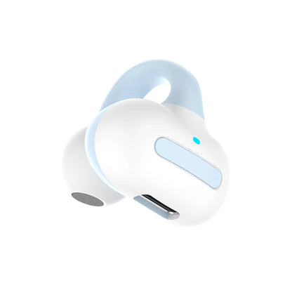 Single Bone Conduction Earphone Bluetooth Compatible V5.3 Ear Clip on Wireless Headphones Sports Headsets Ear Hook Earphones
