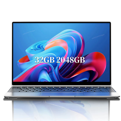 LENO 14.1" Ultra Slim Laptop 32GB 2TB Gaming Computer PC  Intel Core i9-9900 Windows11 Gamer office Ultra Slim Notebook 1080P HD