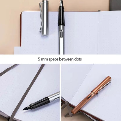 A5 Hard Cover Business Elastic Notepad Dot Grid Pages Korean Stationery Back To School Notebooks and Journals Office Stationery