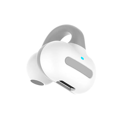 Single Bone Conduction Earphone Bluetooth Compatible V5.3 Ear Clip on Wireless Headphones Sports Headsets Ear Hook Earphones
