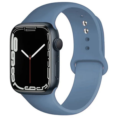Silicone Band For Apple Watch straps 49mm 40mm 44 mm 45mm 46mm 42mm 41mm 38mm sports bracelet iWatch series 10 9 8 3 SE ultra 2