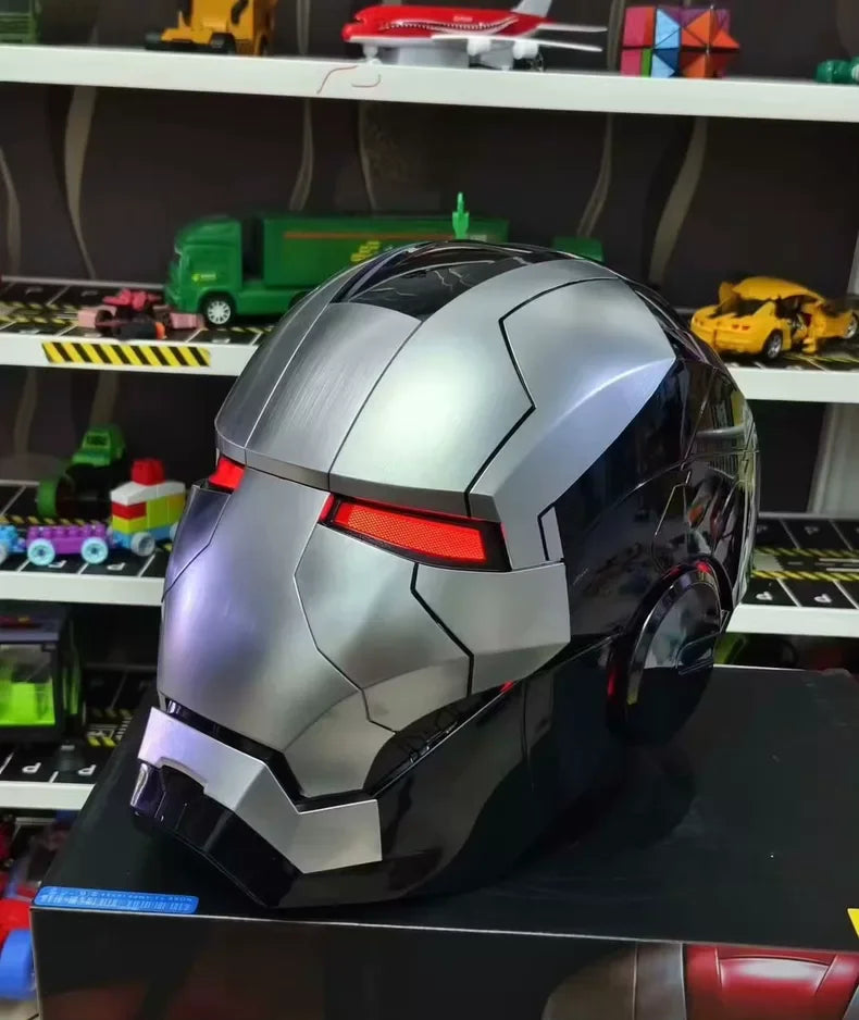 Newly Upgraded Iron Man Helmet Mk5 Mk50 Mk17 Wearable Voice Controlled Opening And Closing Classic Collectible Ornaments Gifts
