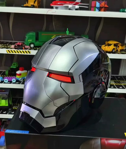 Newly Upgraded Iron Man Helmet Mk5 Mk50 Mk17 Wearable Voice Controlled Opening And Closing Classic Collectible Ornaments Gifts
