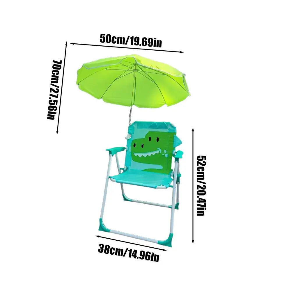 Children's Beach Chair With Umbrella Folding Lawn And Camping Chair With Summer Shade For Beach Pool Travel outdoor
