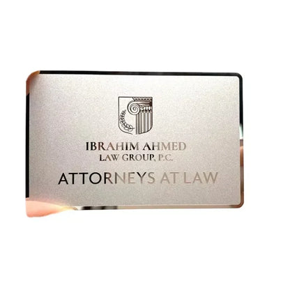 Stainless Steel NFC Metal Card Custom NFC Metal ID Card Blank Black NFC Metal Aluminum Business Member Cards With Chip