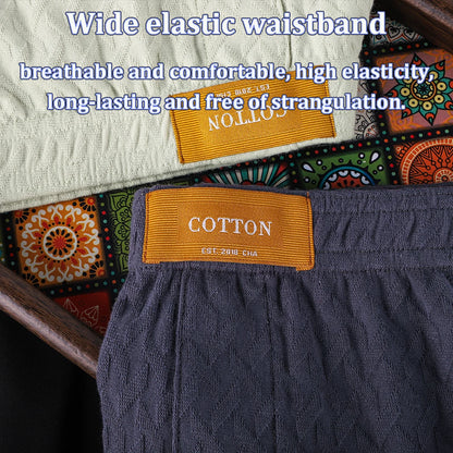 3PCS/Pack 100% Cotton Fashion Solid Plaid Underwear for Man Knit Breathable Men's Panties High Elastic Super Soft Boxers Hombre