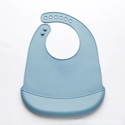 1-3pcs Baby Bib Adjustable Waterproof Bibs Babies Soft Edible Silicone Newborn Saliva Dripping Towel Drooling Scarf BPA Free