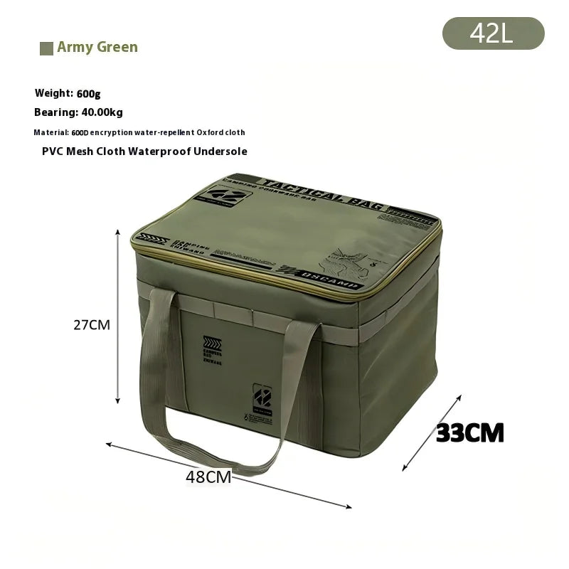 30l/42l/56l Insulated Waterproof Tactical Camping Bag Foldable Outdoor