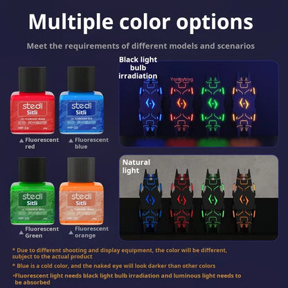 Stedi MP-20~29 Fluorescent Panel Liner Paint Water Based Penetrating Ink for Gundam Model Coloring Tools Hobby DIY Accessories