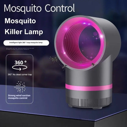 USB Rechargeable Electric Shock Inhalation Mosquito Killer Lamp, Portable Bug Zapper Fly Trap for Indoor Outdoor Home