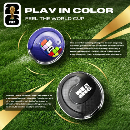 FIFA-F26E02 AI Translator Earbuds 138 Languages Real Time Two Way Translation Bluetooth 6.0 TWS Wireless Earbuds ENC Noise Cancelling 45H Battery 28ms Low Latency Gaming Headphones for Travel Business