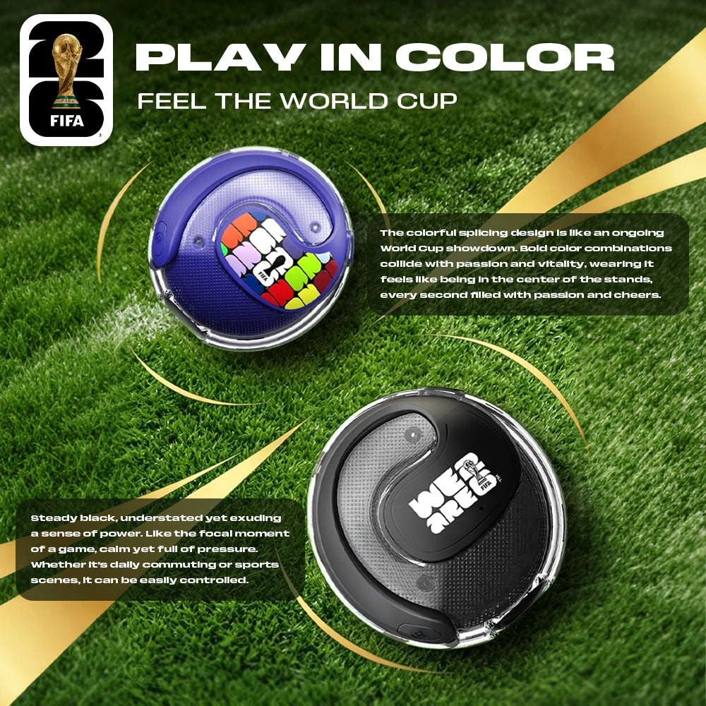 FIFA-F26E02 AI Translator Earbuds 138 Languages Real Time Two Way Translation Bluetooth 6.0 TWS Wireless Earbuds ENC Noise Cancelling 45H Battery 28ms Low Latency Gaming Headphones for Travel Business