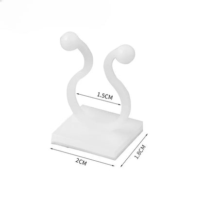 10/30/50pcs Home Garden Plant Climbing Wall Fixture Clips Rattan Vine Fixer Self-Adhesive Plant Climbing Wall Fixed Buckle Hook