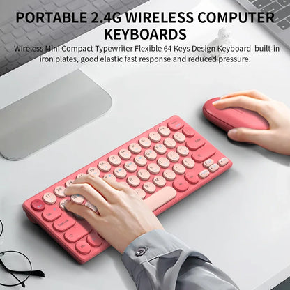 2.4G Wireless Keyboard and Mouse Combo Battery Power Bluetooth Keyboard and Mouse Set for Laptop for Ipad Cell Phone Tablet